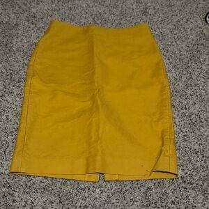 J Crew Mustard Yellow Women's Skirt